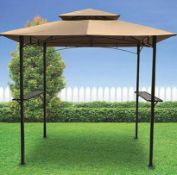 (24/P) RRP £169. Bar Gazebo Cream. Ideal To Host A Garden Party. Dimensions: (W240 x L240 x H150c...