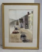 Seaside Watercolour Framed