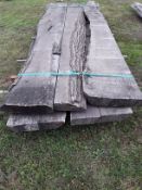 5 x Hardwood Air Dried Sawn Timber Waney Edge / Live Edge English Ash Boards / Slabs