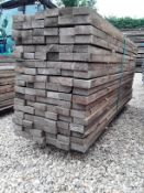 70 x Softwood Air Dried Mixed Larch/ Douglas Fir Rails ( Rejects )