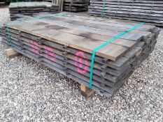42 x Hardwood Air Dried Sawn Timber Square Edge English Oak Boards / Planks