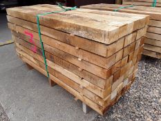 48 x Hardwood Fresh Sawn Timber English Oak Posts
