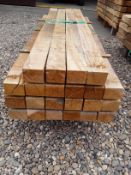 22 x Hardwood Fresh Sawn Timber English Oak Posts