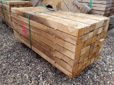 49 x Hardwood Fresh Sawn Timber English Oak Posts