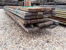 35 x Softwood Sawn Mixed Larch/ Douglas Fir Timber Rails