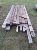 45 x Hardwood Timber Rustic Sawn English Oak Square Edge Boards / Planks