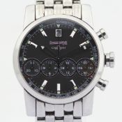 Title: Eberhard & Co. / Chrono 4 Chronograph Automatic -Date - Gentlmen's Steel Wrist