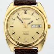 Title: Omega / Constellation Chronometer Electronic F300 Day-Date - Leather / Gentlmen'sDescription: