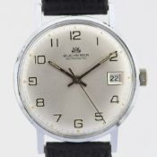 Title: Bucherer / Vintage Automatic Date - Gentlmen's Steel Wrist WatchDescription: Brand : Bucherer