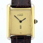 Title: Cartier / Must de - Lady's Gold/Steel Wrist WatchDescription: Brand : Cartier Model : Must de