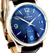 Title: Eterna / Vaughan Big Date 7630.41 - Gentlmen's Steel Wrist WatchDescription: Brand : Eterna