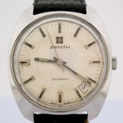 Title: Zenith / Vintage Automatic - Gentlmen's Steel Wrist WatchDescription: Brand : Zenith