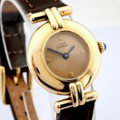 Title: Cartier / Vermeil - Lady's Silver Wrist WatchDescription: Brand : Cartier Model : Vermeil