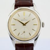 Title: Zenith / Vintage Manual Winding - Gentlmen's Steel Wrist WatchDescription: Brand : Zenith
