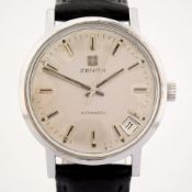 Title: Zenith / Vintage - Gentlmen's Steel Wrist WatchDescription: Brand : Zenith Model : Vintage
