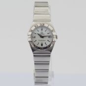 Title: Omega / Constellation Double Eagle - Mother Of Pearl - Lady's Steel Wrist WatchDescription: