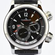 Title: Jaeger-LeCoultre / Master Compressor Geographic 146.8.83 - Gentlmen's Steel Wrist