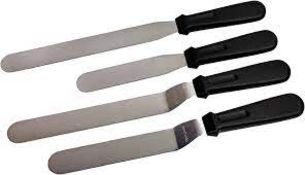 Brand New Packs of 4 Professional Icing Spatulas