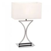 Brand New Endon Lighting Chrome Table Lamp or Bedside Lamp