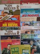 A large collection of Jim Reeves vinyl records. (refP).