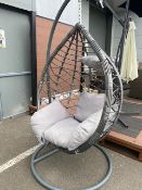 lot 3. egg chair plus stand