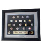 Framed Collection of Nasa Pins - 