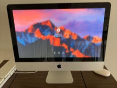 Apple iMac 21.5” OS X High Sierra Intel Core i5 4GB Memory 500GB HD Radeon WIFI Bluetooth Office