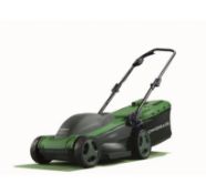 (98/Mez/1D) Lot RRP £158. 2x Powerbase 34cm 1400W Electric Rotary Lawn Mower RRP £79 Each. Powerf...