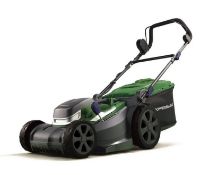 (65/Mez/1D) RRP £249. Powerbase 40V Self Propelled Cordless Lawnmower 40cm Cutting Width. (2x Bat...