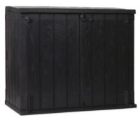 (51/Mez/P) RRP £165. Toomax Stora Way Plus XL 1270L Garden Storage Box Anthracite. (W145x D85x H1...