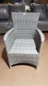 (36/Mez) RRP £90. Hartington Florence Collection Rattan Dining Chair. Dimensions: (H89 x W62 x D6...
