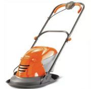 (81/P) Lot RRP £260. 2x Flymo Hover Mowers. 1x Hover Vac 250 RRP £110. 1x EasiGlide 360V RRP £150...