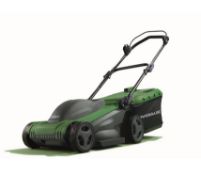 (79/P) Lot RRP £198. 2x Powerbase 37cm 1600W Electric Rotary Mower RRP £99 Each. Powerful High To...