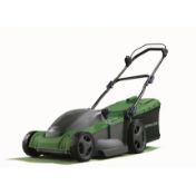 (85/Mez/1F) RRP £129. Powerbase 41cm 1800W Electric Rotary Lawn Mower. Powerful High Torque 1800W...