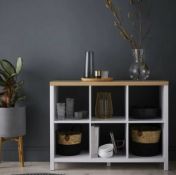 (62/Mez) Lot RRP £190. 3x Living Elements Clever Cube Items. 2x 2x3 Cube Storage Sanoma Oak Finis...