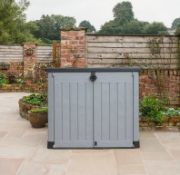 (52/Mez/P) RRP £190. Keter Store It Out Ace Outdoor Storage Shed 1200L Grey / Graphite. (H123x W...