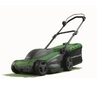 (32/6F) RRP £100. Powerbase 37cm 1600W Electric Rotary Lawn Mower.