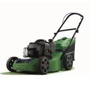 (44/6D) RRP £229. Powerbase 41cm 125cc 30E Push Petrol Rotary Lawn Mower (No Grass Box, Or Outer...