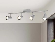 (21/6H) Lot RRP £90. 2x Spotlights. 1x Verve Design Brushed Stainless Steel Swansea Spotlight RRP...