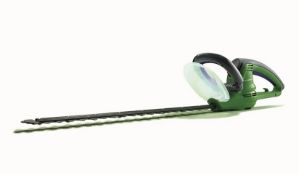 (88/7L) Lot RRP £115. 2x Powerbase Items. 1x 55cm 550W Electric Hedge Trimmer RRP £50. 1x 66cm 71...