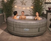 (7/P) RRP £580. RRP £580. CleverSpa Florence 4-6 Person Round Portable Spa. 130 Powerful Massagin...