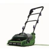 (66/7N) RRP £99. Powerbase 400W Cylinder Lawn Mower. 32Cm Cutting Width. 23 Litre Grass Collection..