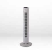 (98/7I) Lot RRP £150. 5x Tower Fans. 3x Arlec 31 Inch Tower Fan Grey RRP £30 Each (1x Unit No Box...