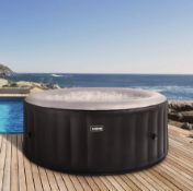 (1/6H) RRP £439. Wave Atlantic Solid Black 4 Person Spa. (Main Body, Pump/Heater, Hose, Connector...