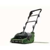 (82/7M) RRP £99. Powerbase 32cm 400W Cylinder Electric Lawn Mower.