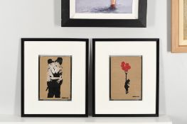 Pair of Original Banksy Artwork
