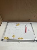White Board And Magnetic Marker Pens. RRP £30 - GRADE U