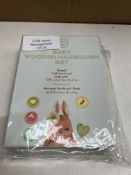 Baby Wooden Hairbrush Set. RRP £20 - GRADE A