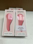 Crave Naturals Glide Thru Detangling Brush X 4. RRP £40 - GRADE A