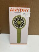John Lewis 4 inch handheld fan - Rechargeable. RRP £12 - GRADE U